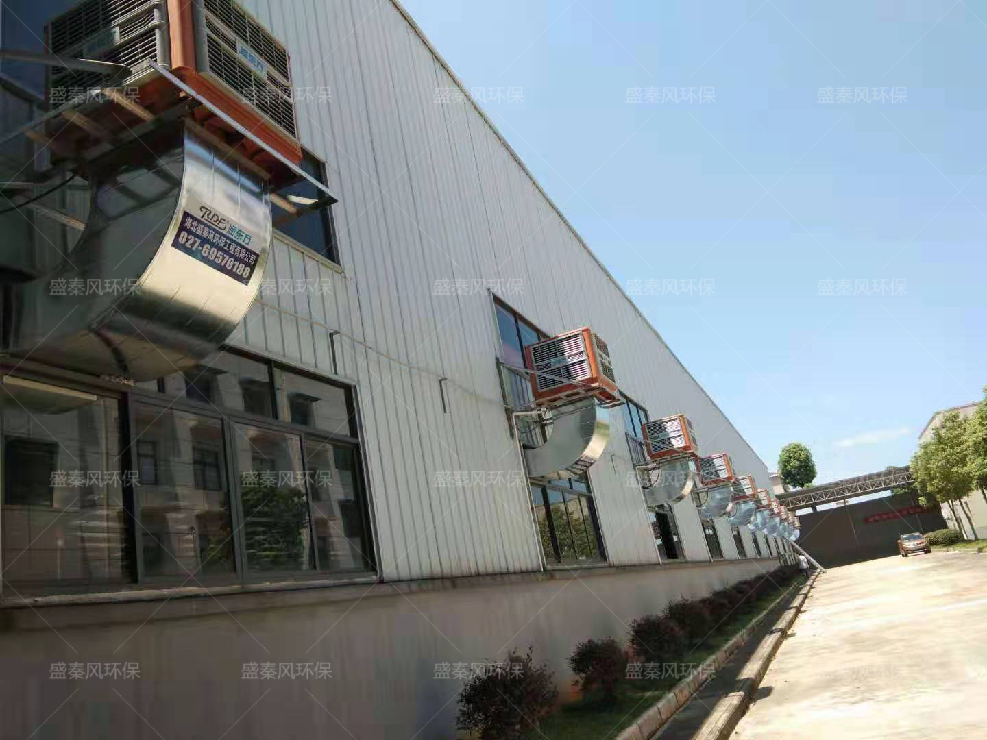 环保空调在湖北仙桃某无纺布厂降温通风的应用